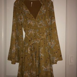 Free People boho wrap dress